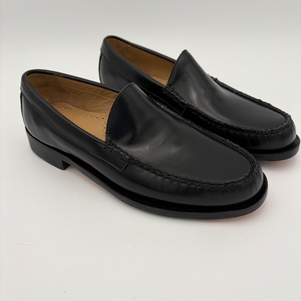 Johnston & Murphy Black Leather Penny Loafer Shoes Mens Size 8 D - Picture 6 of 6
